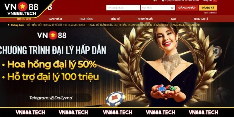 Chương trình đại lý VN88 giúp tạo ra thu nhập thụ động 