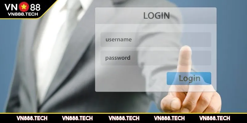 Xác định vị trí nút vào tài khoản