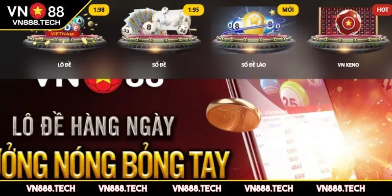 Khám phá các loại hình xổ số hấp dẫn tại VN88